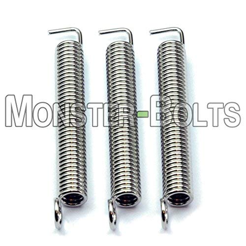 MonsterBolts - Premium Electric Guitar Tremolo Springs - Fits most floating tremolo systems, 3 Pack